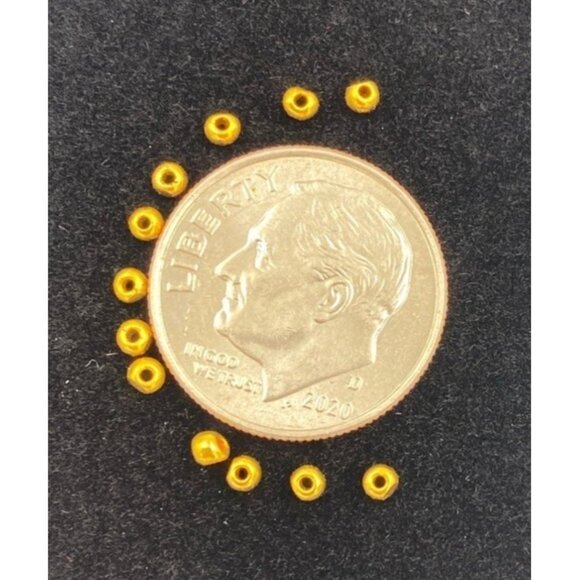 Gold Charlotte Seed Beads For Jewelry Making & Crafting Projects - Picture 1 of 2